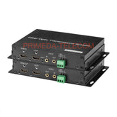 4K HDMI Over Fiber Converter LC with independent 3.5mm audio and RS232 485 Singlemode up 10Km Uncompressed 10G SFP Transceiver Included up 4K@60Hz High quality A Pair